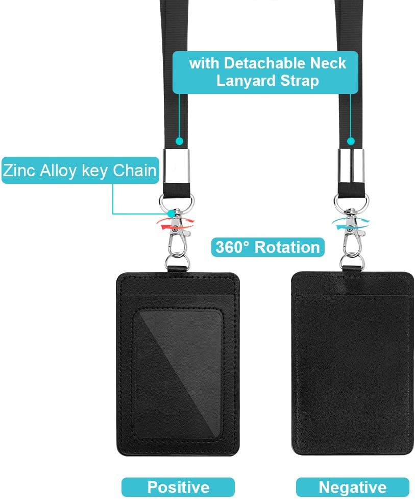 DUPENCD retractable badge reel with steel cord and belt clip mechanism