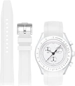 Niziruoup watch strap front view showing curved end silicone design.