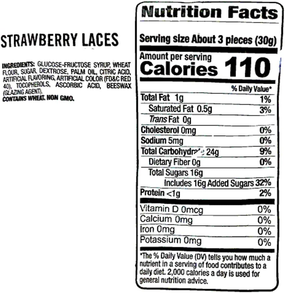 SweetGourmet strawberry licorice laces long red candy strings for baking crafts