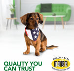 USA imported pet healthcare pain supplement container displaying the veterinarian formulation seal.