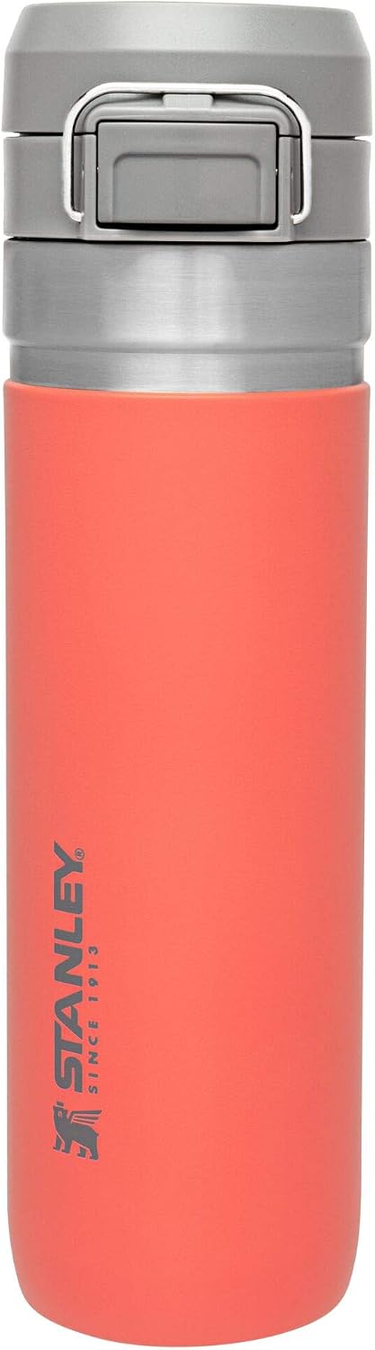 Stanley Quick Flip GO Water Bottle 36 oz | Push Button Lid | Leakproof and Packable for Travel and Sports | Insulated Stainless Steel | BPA-Free | Black - Image 14
