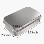 Hulless rectangular tin box side angle