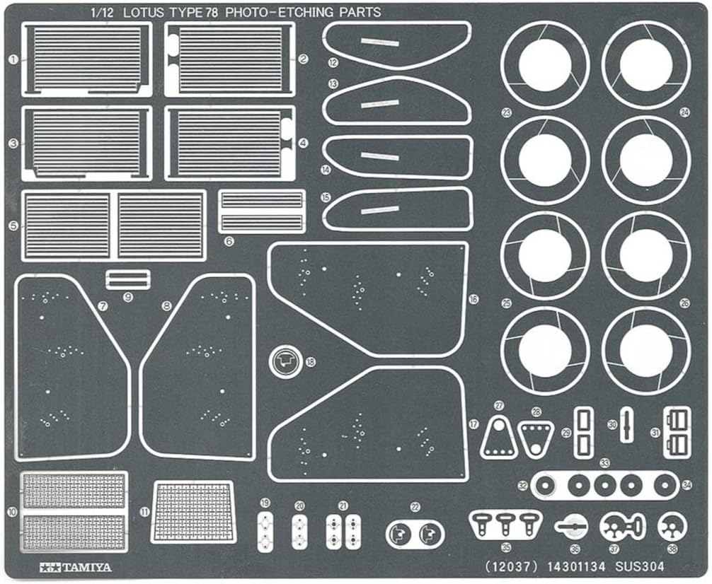 Tamiya 1/12 Lotus Type 78 Model Formula One Car Kit - Image 11