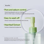 Abib Pore Cleansing Oil with heartleaf extract for makeup removal