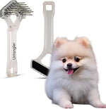 Untangler pet care tool in use