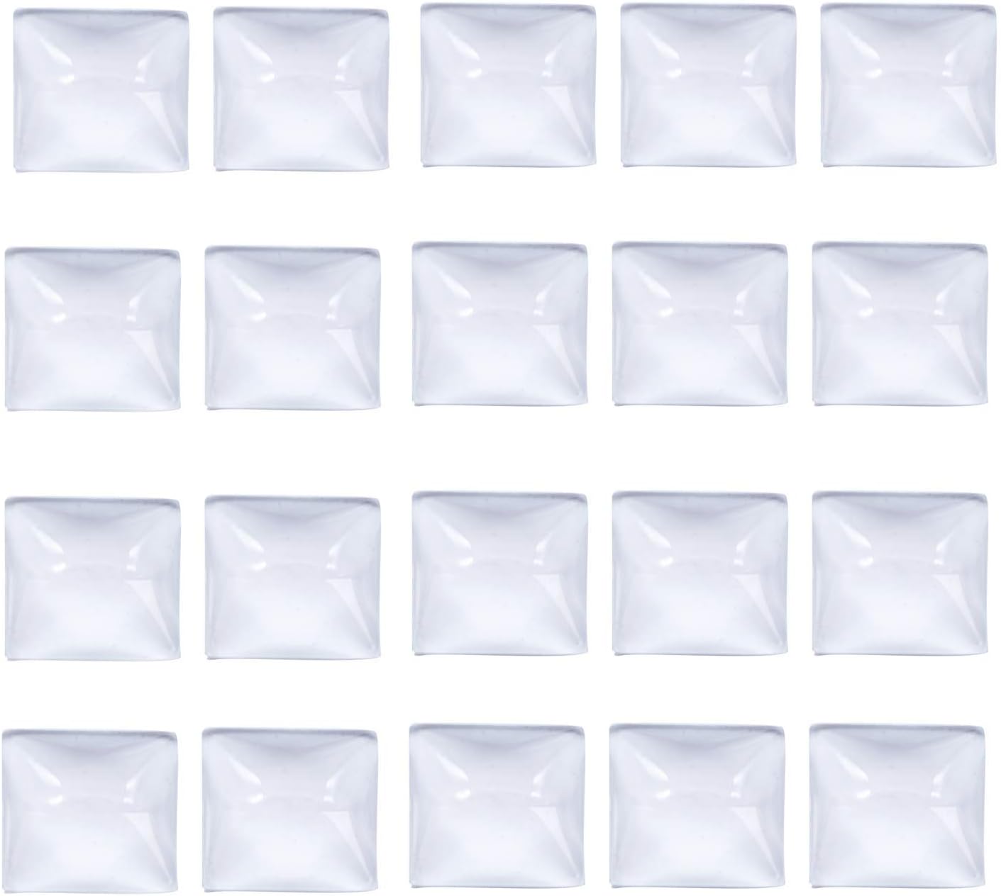 All In One square glass dome cabochons front view craft supplies