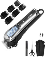 TCMKY Hair Clippers for Men Cordless&Corded Barber Clippers for Hair Cutting & Grooming Professional Hair Trimmer for Men Rechargeable Hair Trimmer Kit for Household(Black) - Image 9