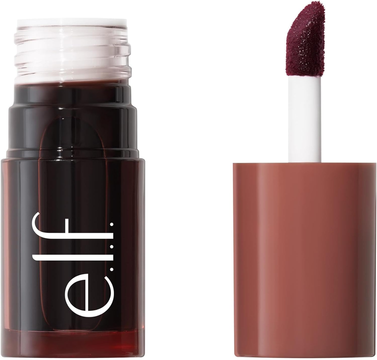 E.l.f. Sheer For It Blush Tint Maple Latte front view showing the sleek packaging and applicator wand.