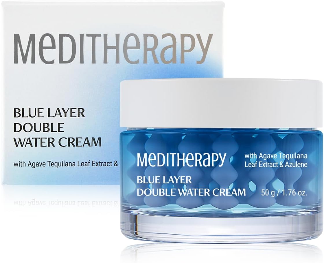 Meditherapy Bluelayer Double Water Cream front view jar
