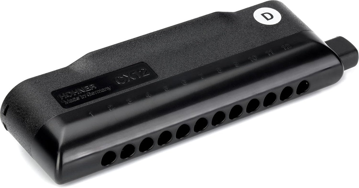 Hohner CX-12 harmonica in hard plastic case