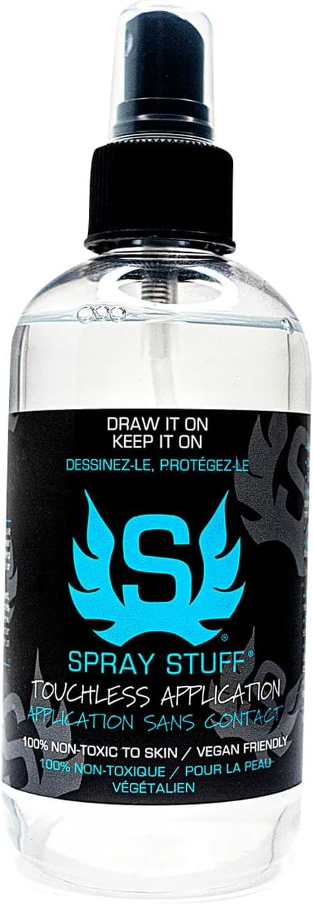 Stencil Stuff Spray Stuff tattoo transfer spray front view bottle packaging