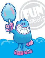 Twelve pack Fun Sweets Cotton Candy retail display