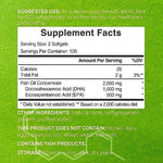 Deal Supplement Extra Strength DHA supplement nutritional facts label displaying full omega 3 fatty acid profile
