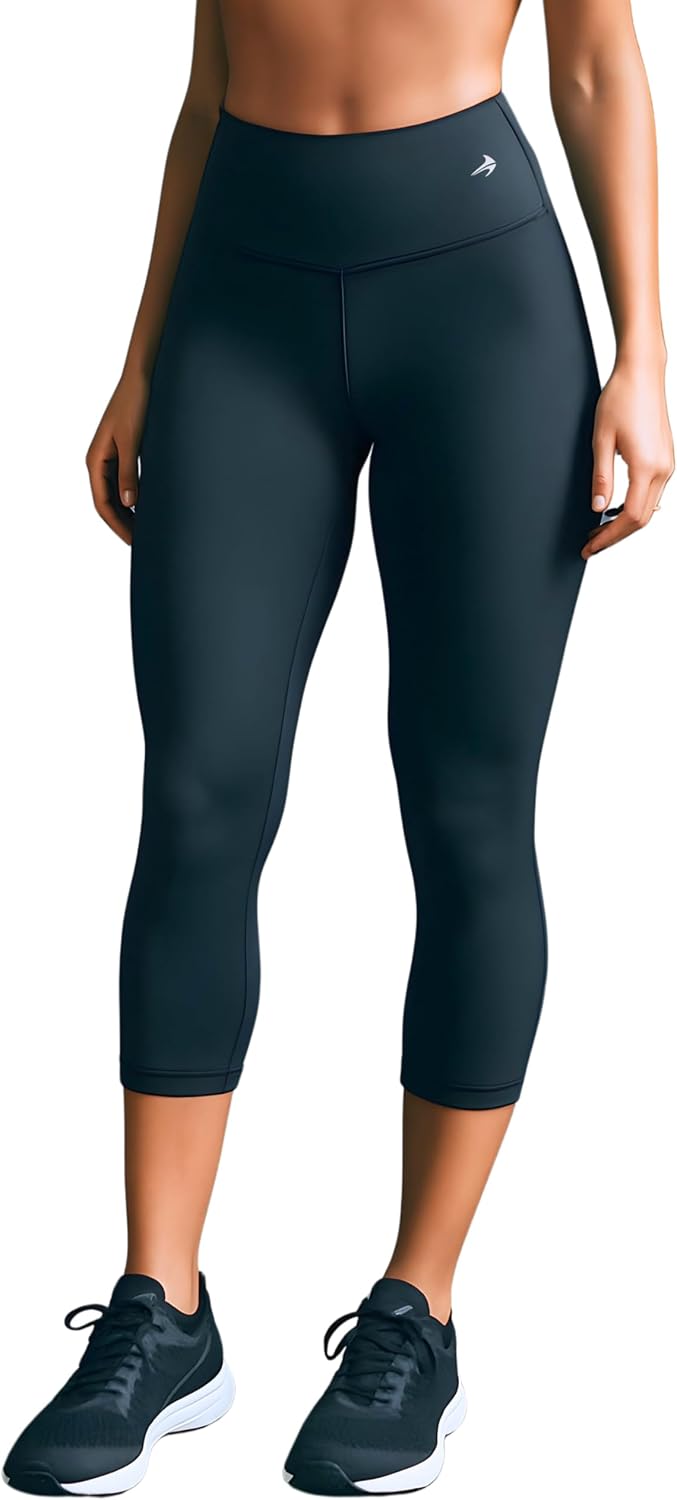 CompressionZ High Waisted Capri Compression Leggings for Women Tummy Control - Workout, Gym, Pilates, Travel, Yoga Pants - Image 11