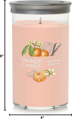 Yankee Candle Medium Pillar Scented Candle with up to 115 Hour Burn Time, Premium Plant Wax Blend for Consistent Burn, 14.25 oz Pillar Candle with Room Filling Fragrance, Tangerine & Vanilla - Image 9