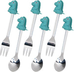 Cocktail Forks, 6-Piece Appetizer Forks, Fruit Shapes, Stainless Steel and Silicone Small Forks for Fruits, Cheese, Appetizers - Image 12