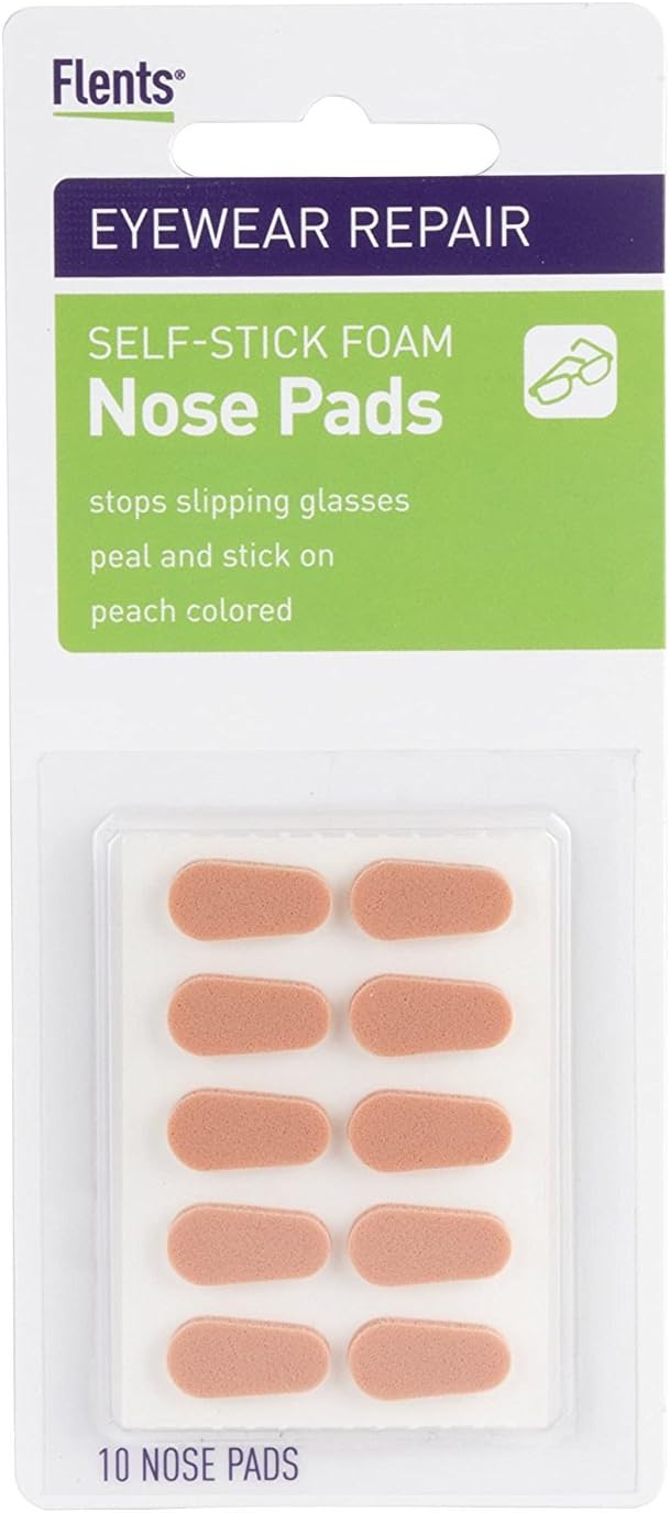 Flents eyeglass nose pads front view anti-slip cushion accessory