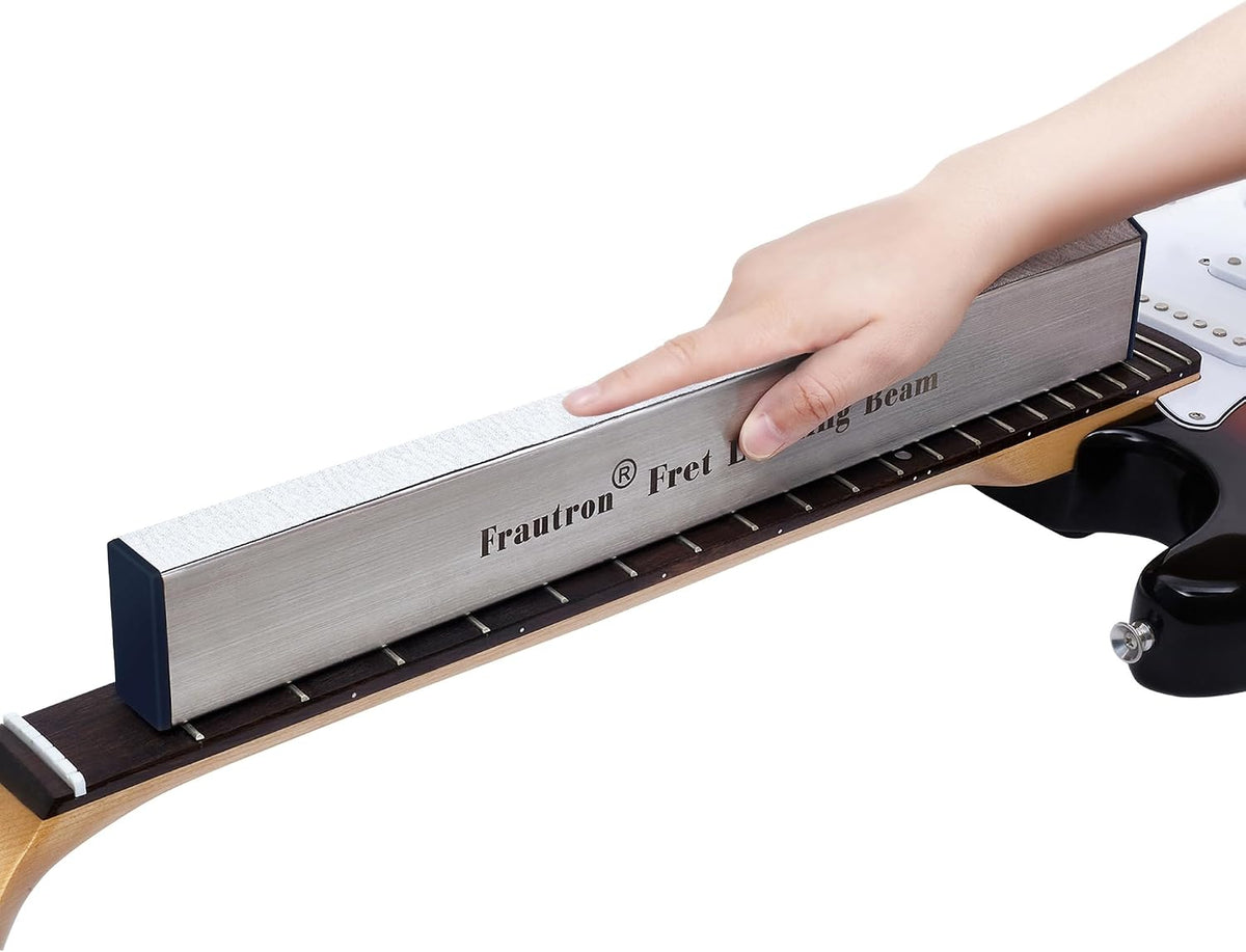Frautron 16 inch stainless steel guitar fret leveler tool