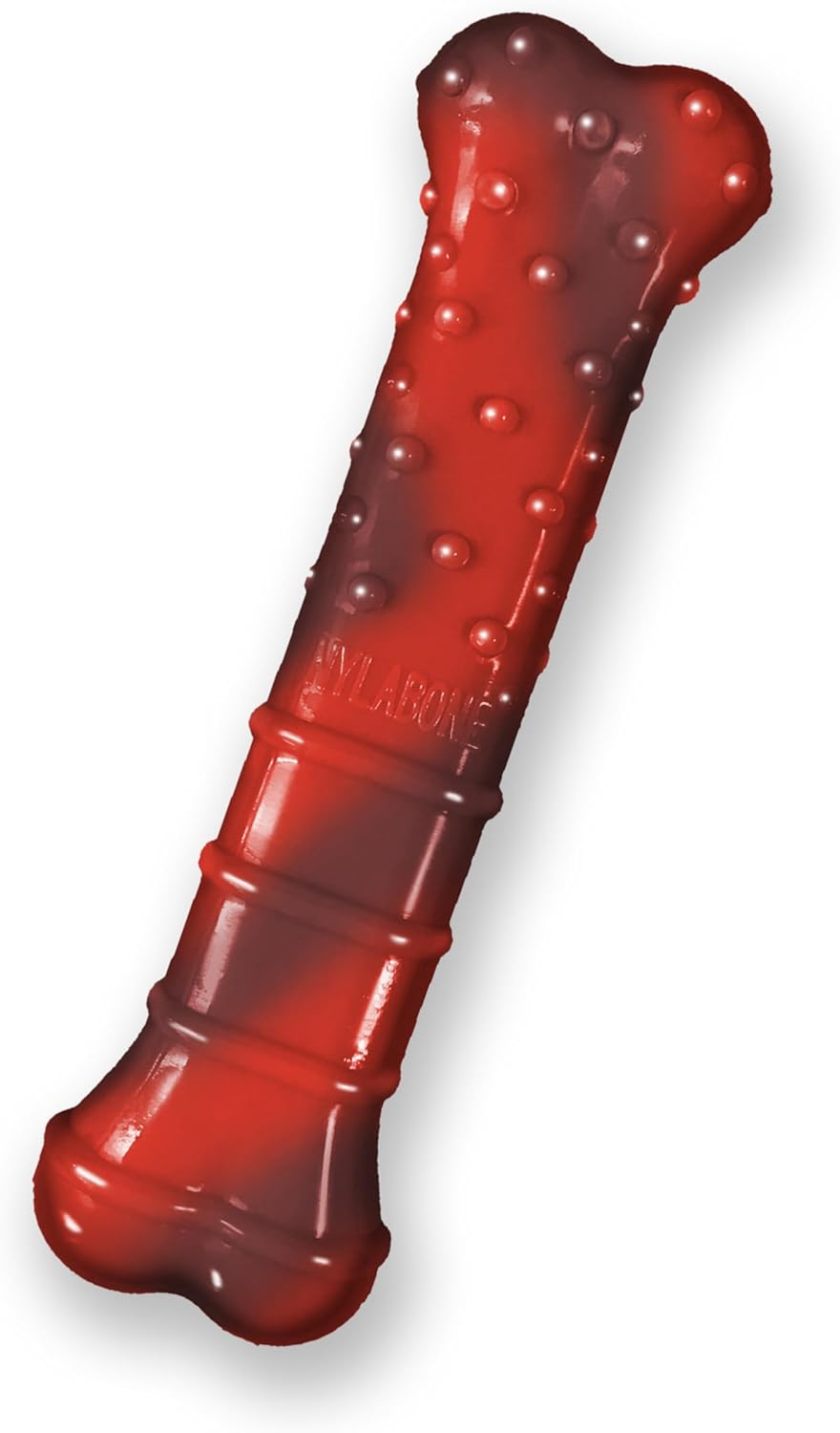 Nylabone Power Chew Textured Bone front view dog toy