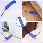 Retractable Gap Dust Cleaner Brush with Long Handle (30 to 100 inches), Cleaning Tools with 3 Microfiber Dusting Cloths, Extendable Duster for Cleaning Under Refrigerator Sofa Couch Bed Furniture - Image 9