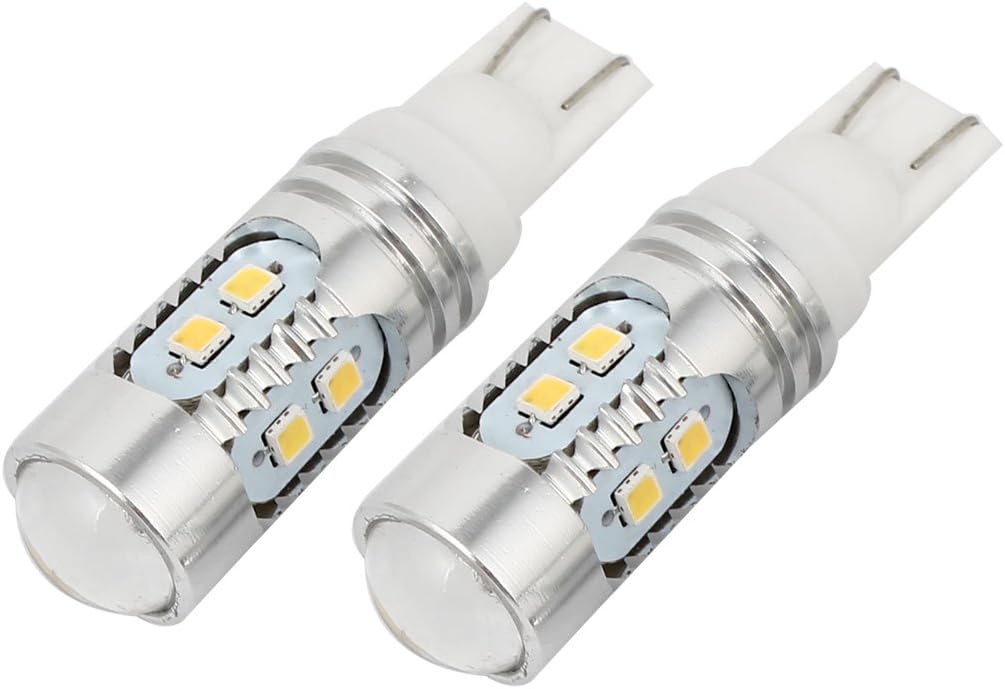 Uxcell 2 Pieces DC12V Canbus LED Wedge Car Parking Bulbs front view