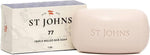 St Johns No. 77 luxury soap bar front view packaging
