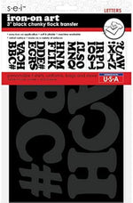 S.E.I 2-Inch Iron-on T-shirt Letters, Chunky Letter Flock Heat Transfers, White - Image 13