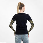 Athletic running arm sleeve worn on arm