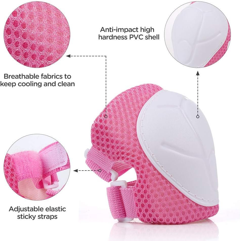 DaCool kids knee pads and elbow pads close up