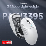 Attack Shark X3 white wireless mouse with 2.4GHz USB receiver