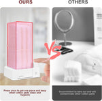 Aukiron square cotton pad holder translucent body