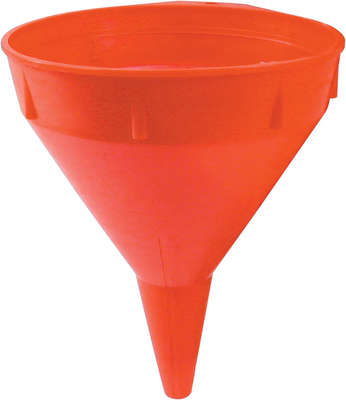 Close-up of the integrated brass screen filter inside the funnel
