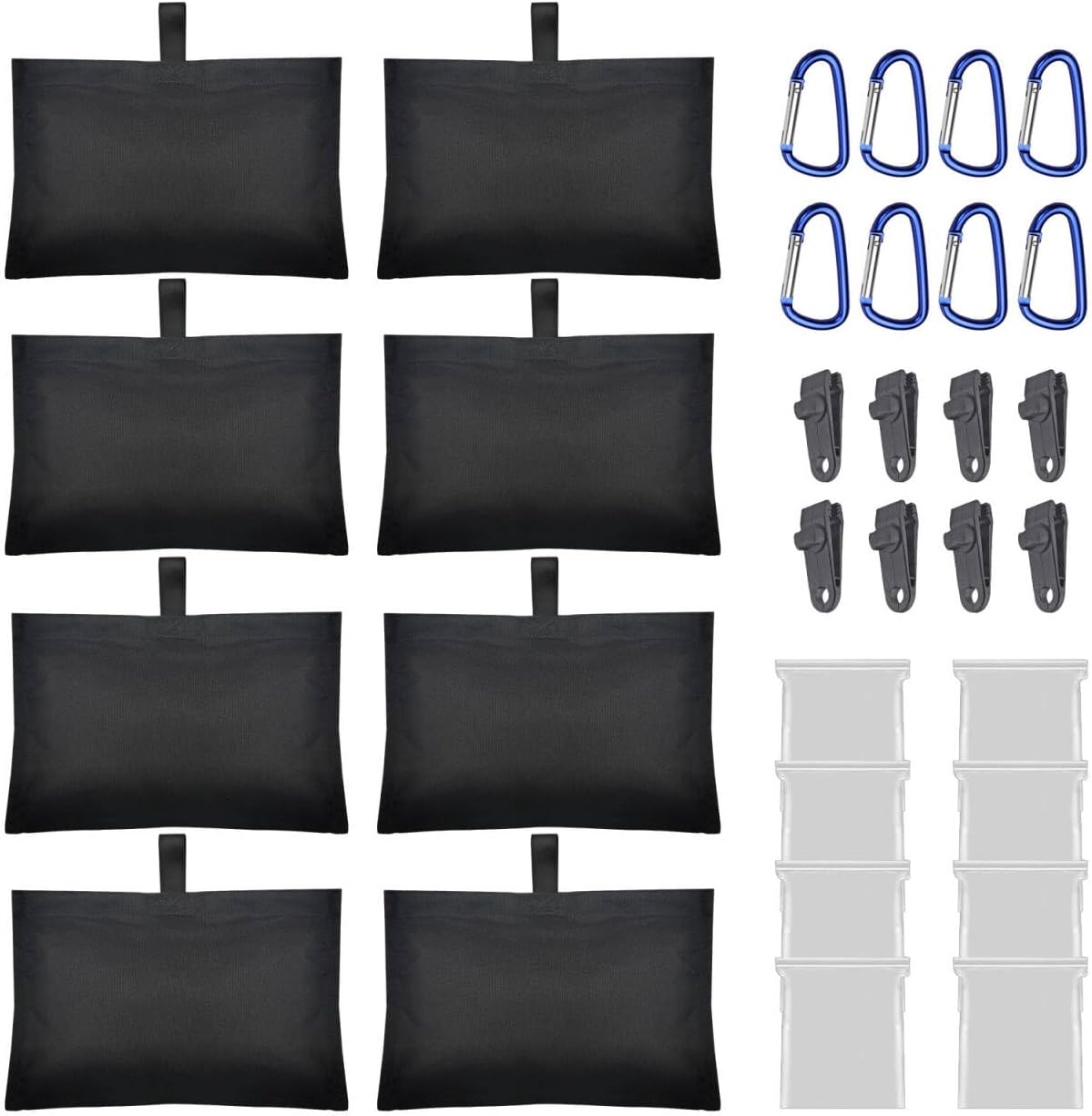 MQLD 8 pack boat cover sand bag weights kit front view