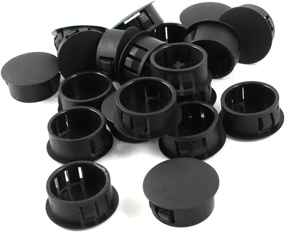 Uxcell 20pcs Plastic 10mm Push Locking Hole Plugs front view