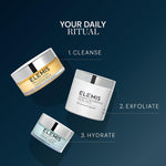 Premium ELEMIS gentle textured treatment facial exfoliating pads container placed upright.