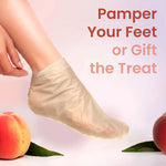 LuxaDerme exfoliating foot mask adjustable ankle adhesive strip