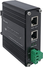 Hardened Industrial Gigabit PoE++ Injector 12-48VDC Input with DIN-Rail and Wall Mount Connecting The IEEE 802.3 bt PoE Device (95W) - Image 11