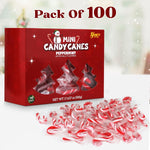 Yumzo individually wrapped peppermint candy canes displayed out of the box.