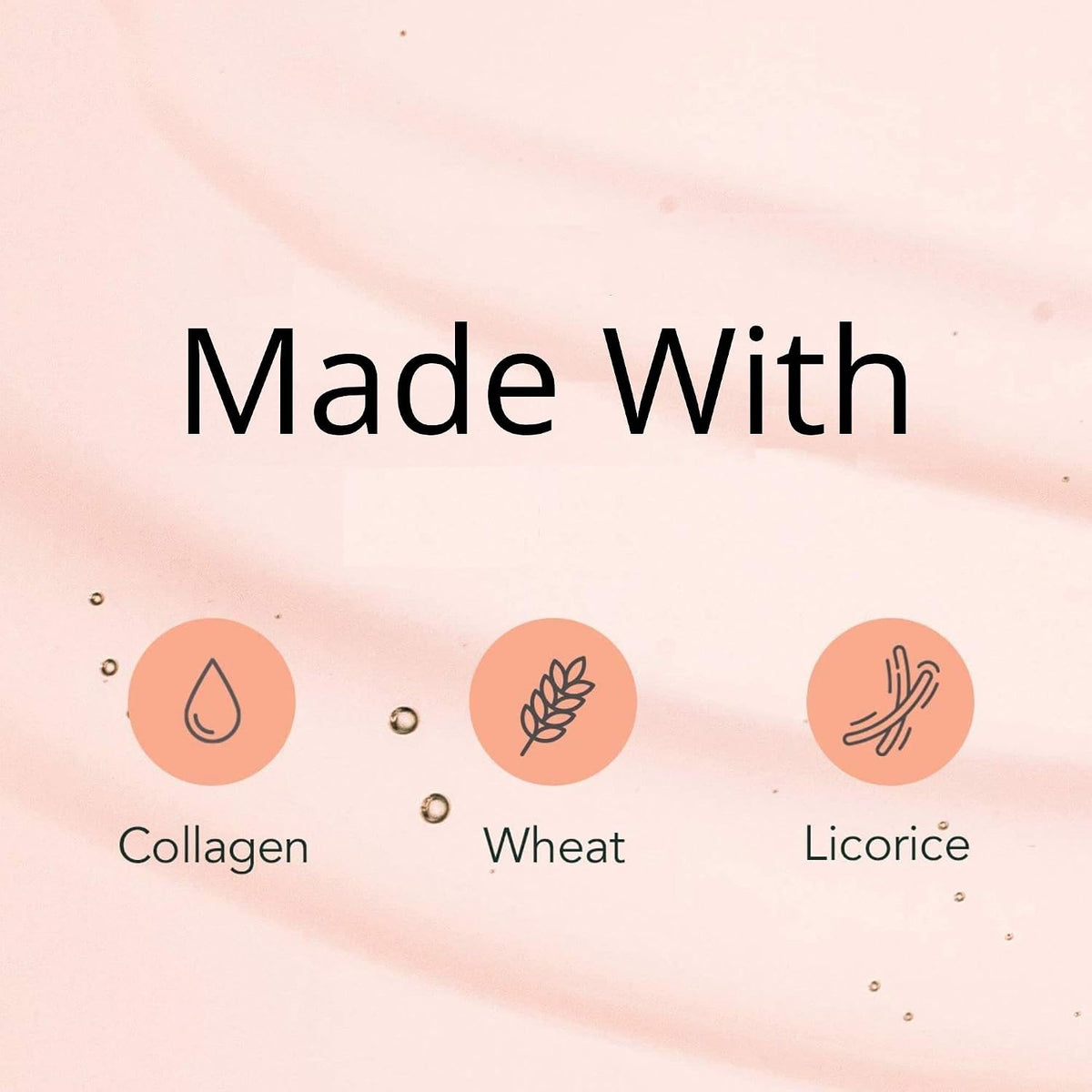 Close up of Rael Collagen sheet mask packet highlighting skin plumping benefits.