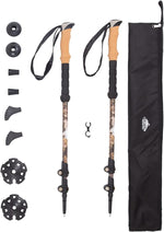 Cascade Mountain Tech Trekking Poles - Carbon Fiber Walking or Hiking Sticks with Quick Adjustable Locks - Image 10