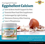 Fine eggshell powder texture for pet food
