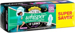 Whisper ultra night pads heavy flow protection