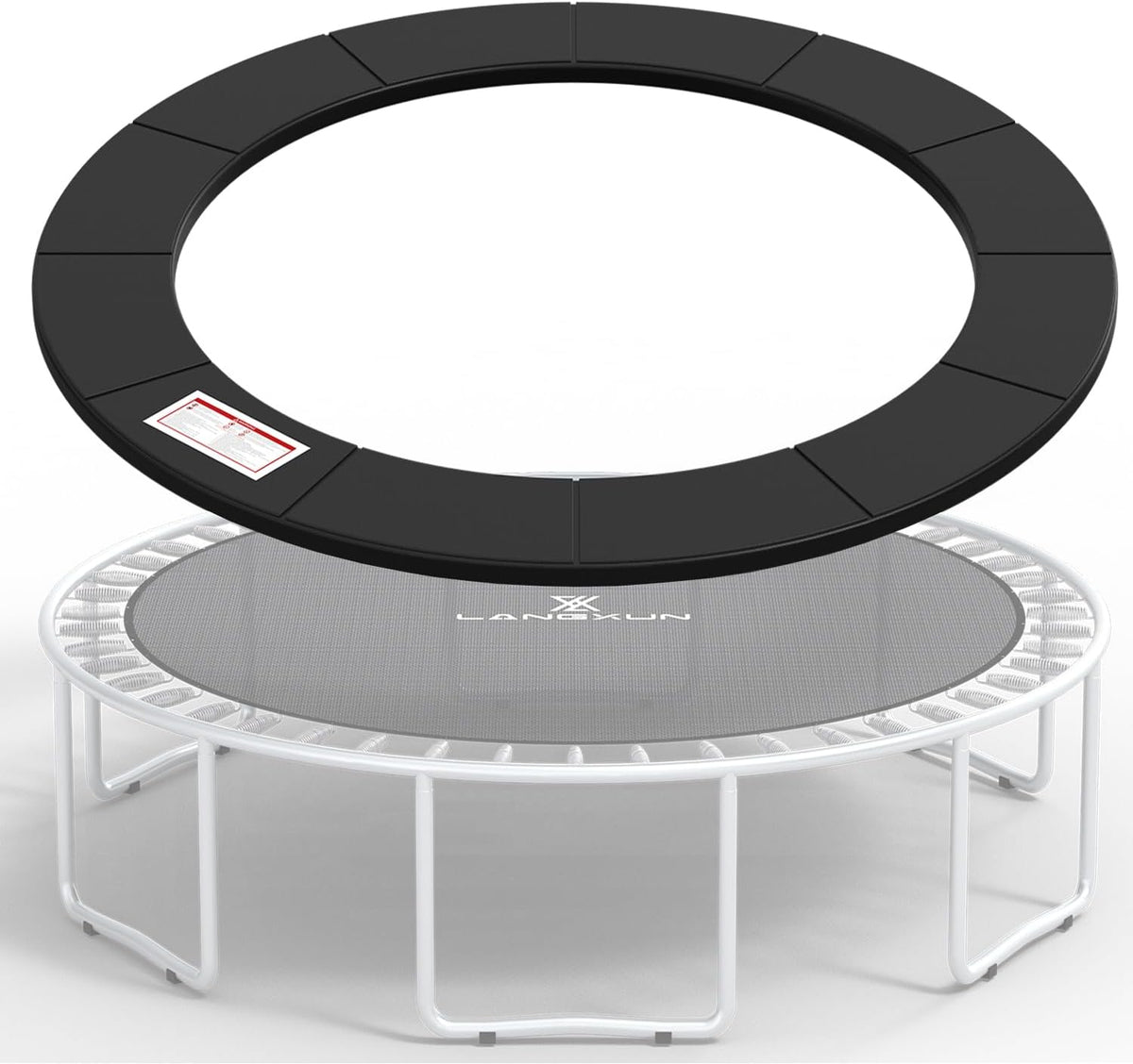 LANGXUN Universal Trampoline Repalcement Safety Pad, 8ft 10ft 12ft 14ft 15ft 16ft Waterproof Surround Spring Foam Cover for Round Frame - Image 12