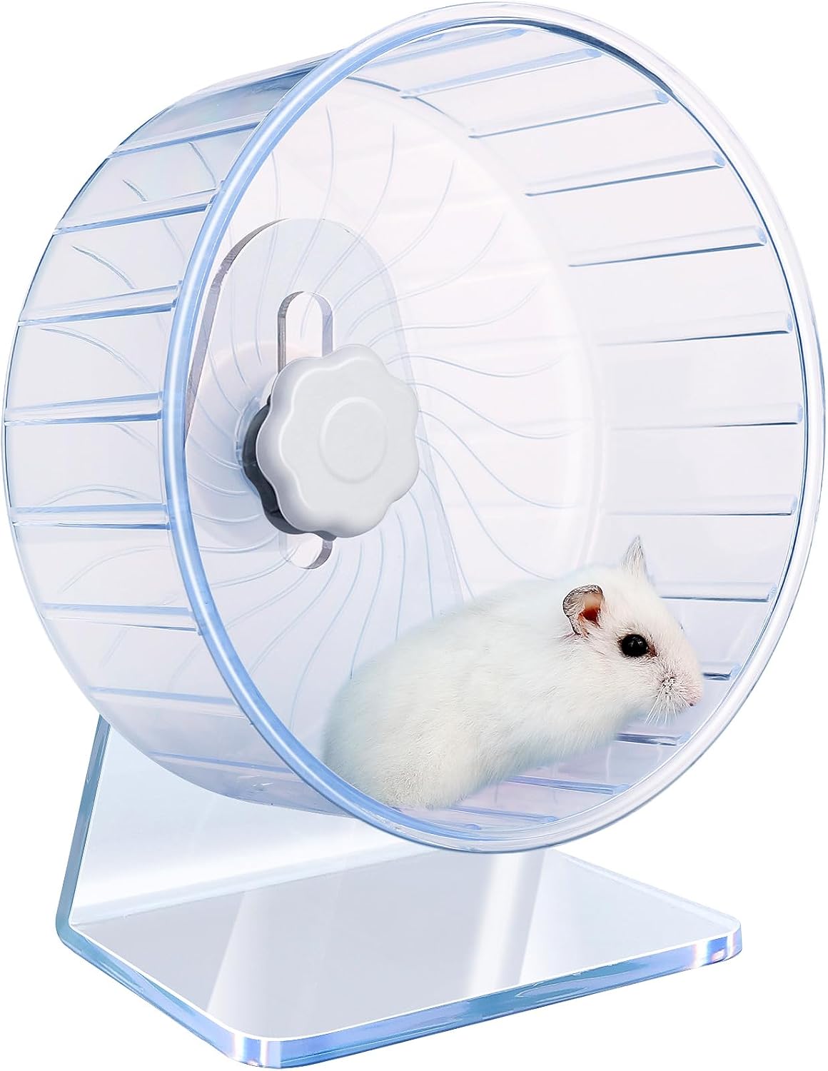Hamster Wheel,Silent Wheel,Super Silent Hamster Exercise Wheels,Silent Hamster Wheel,Adjustable Stand Hamsters Exercise Wheels,Quiet Rat Wheel ( 5.5 inch, Blue) - Image 9