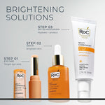 Side profile of the RoC Revive plus Glow skincare set highlighting the authentic USA import packaging details.