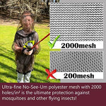 Close up of Aventik ultra-fine bug protection mesh