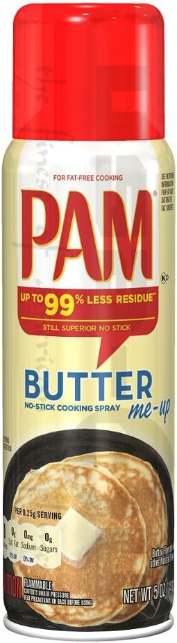 Pam Non Stick Cooking Butter Flavour Spray PET Bottle, 141 g - Image 1