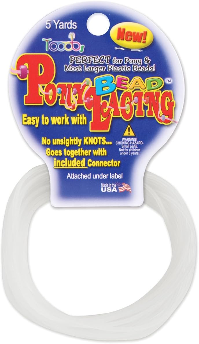 Pepperell Pony Bead Lacing, 2mm, Frosted - Image 1