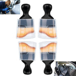 Vingtank car interior cleaning soft brushes four pack front view showing premium detailing bristles.