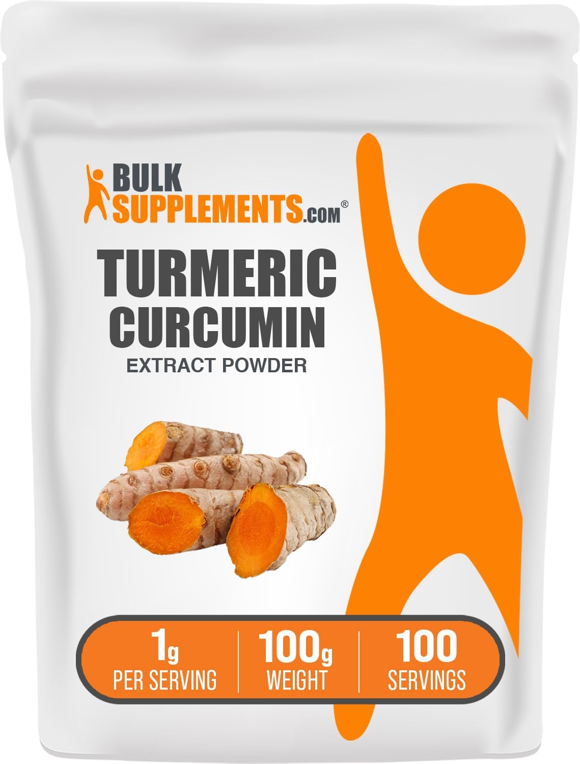 BulkSupplements.com Turmeric Extract Powder - from Turmeric Root, Curcumin Supplements, Turmeric Curcumin Powder - Gluten Free, 1g per Serving, 50g (1.8 oz) (Pack of 1) - Image 10